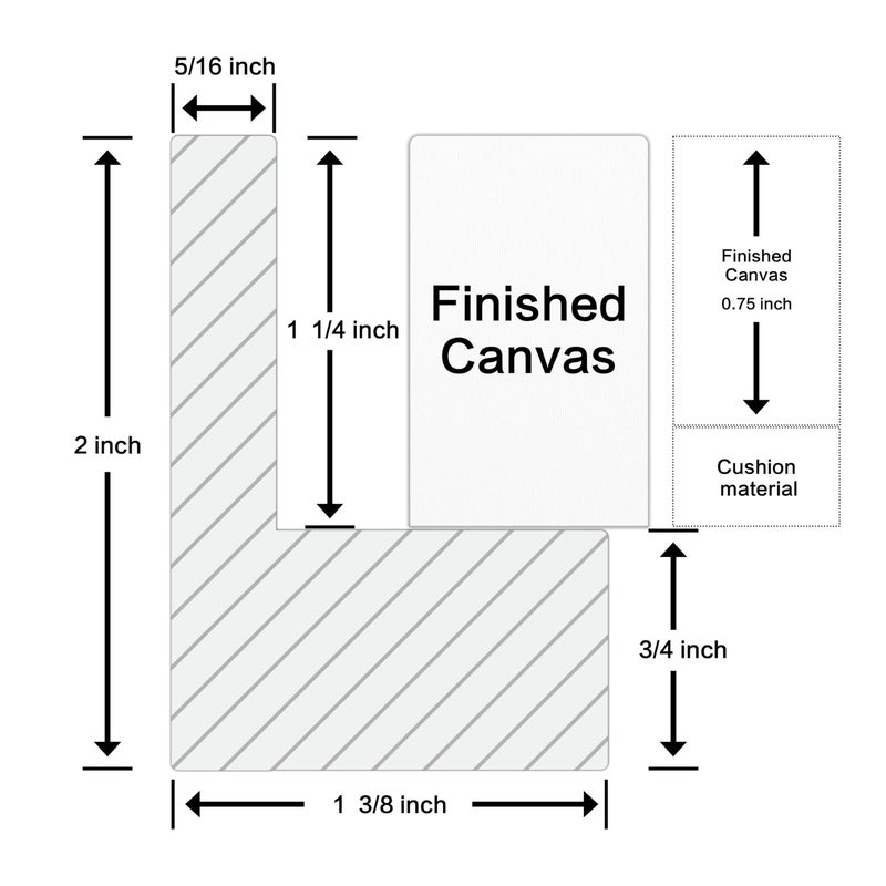 Prixas Print Floater Frame for 1.25 thick Canvas, Available in 25+ size and 4 Color, Wood-Look Floating Frame for Finished Canvas Artist Panel Oil Painting Wall Art DÃ©cor (Light Oak Frame, 18"x24") - Image 3